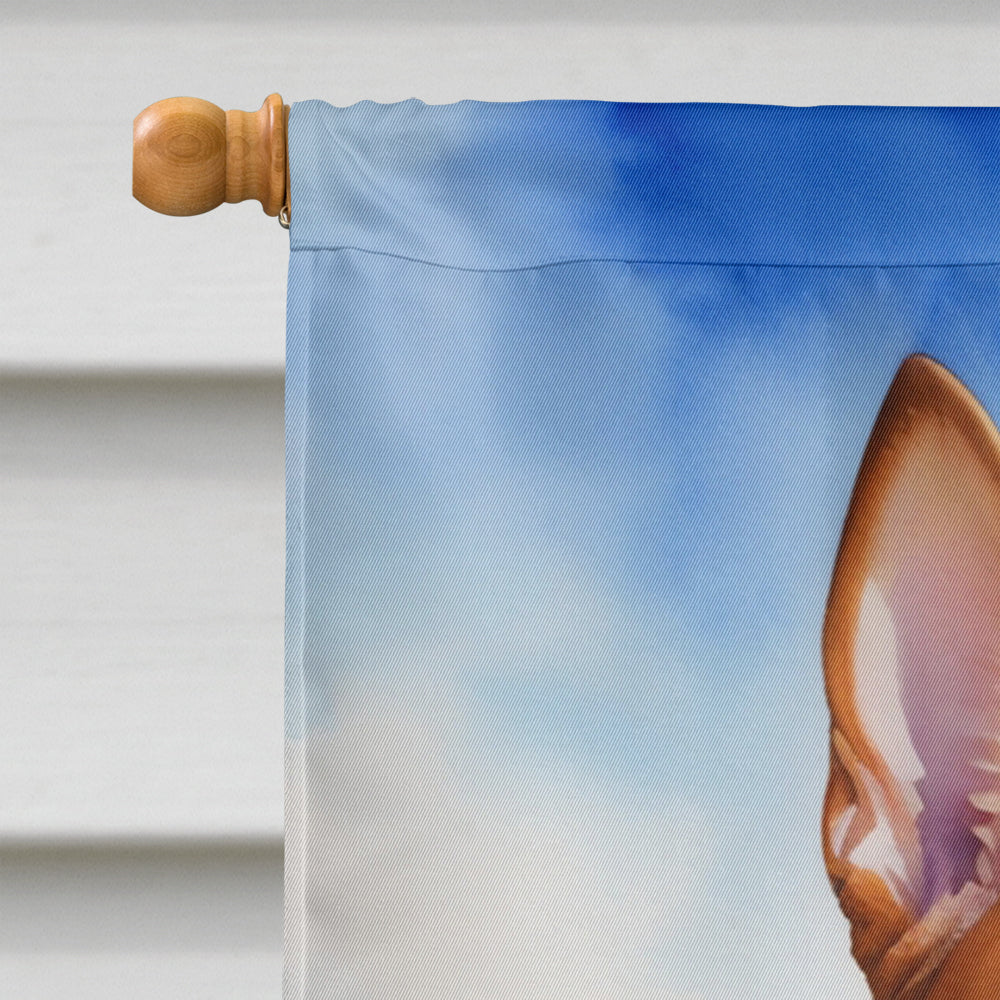 Basenji Easter Egg Hunt House Flag