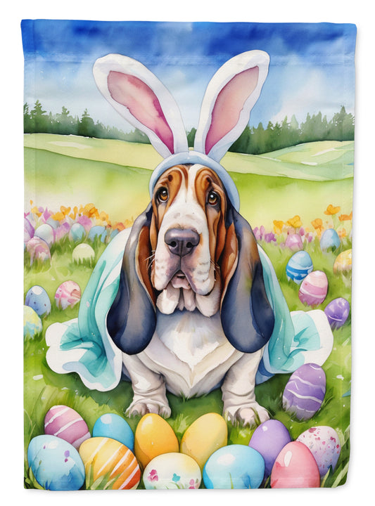 Buy this Basset Hound Easter Egg Hunt Garden Flag