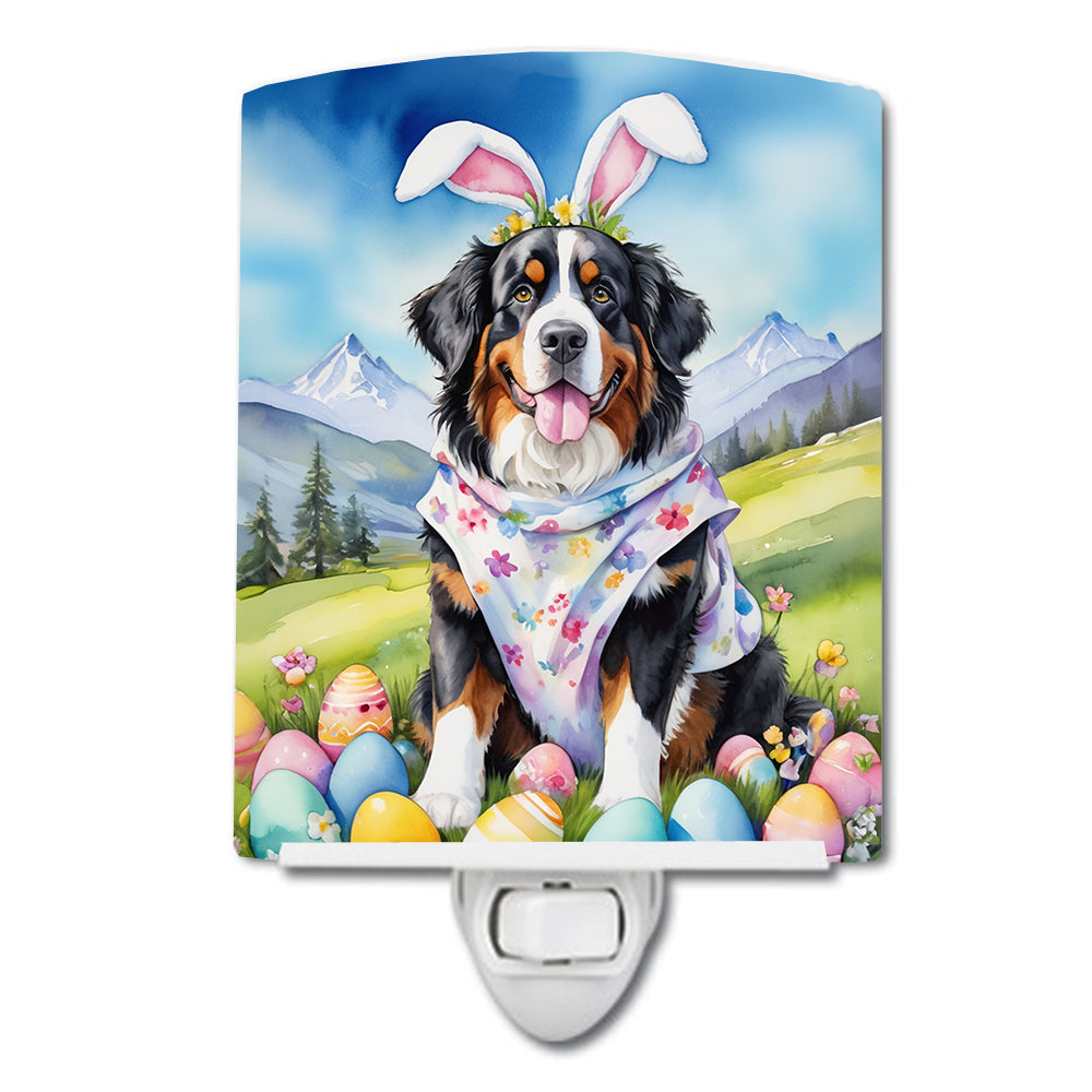 Buy this Bernese Mountain Dog Easter Egg Hunt Ceramic Night Light