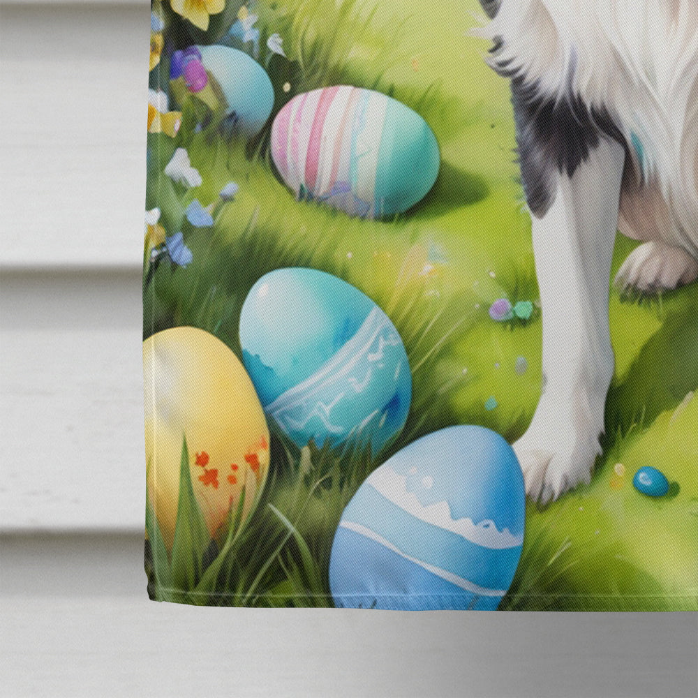 Border Collie Easter Egg Hunt House Flag