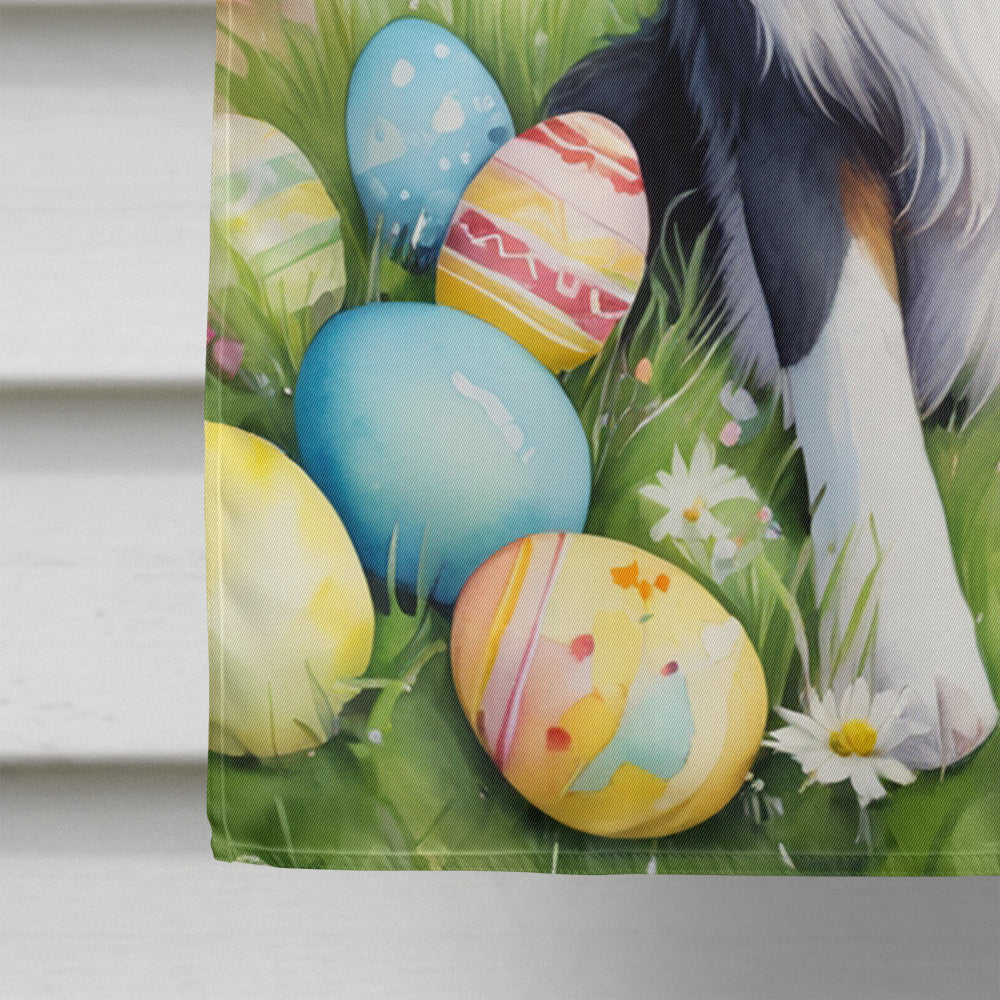 Border Collie Easter Egg Hunt House Flag