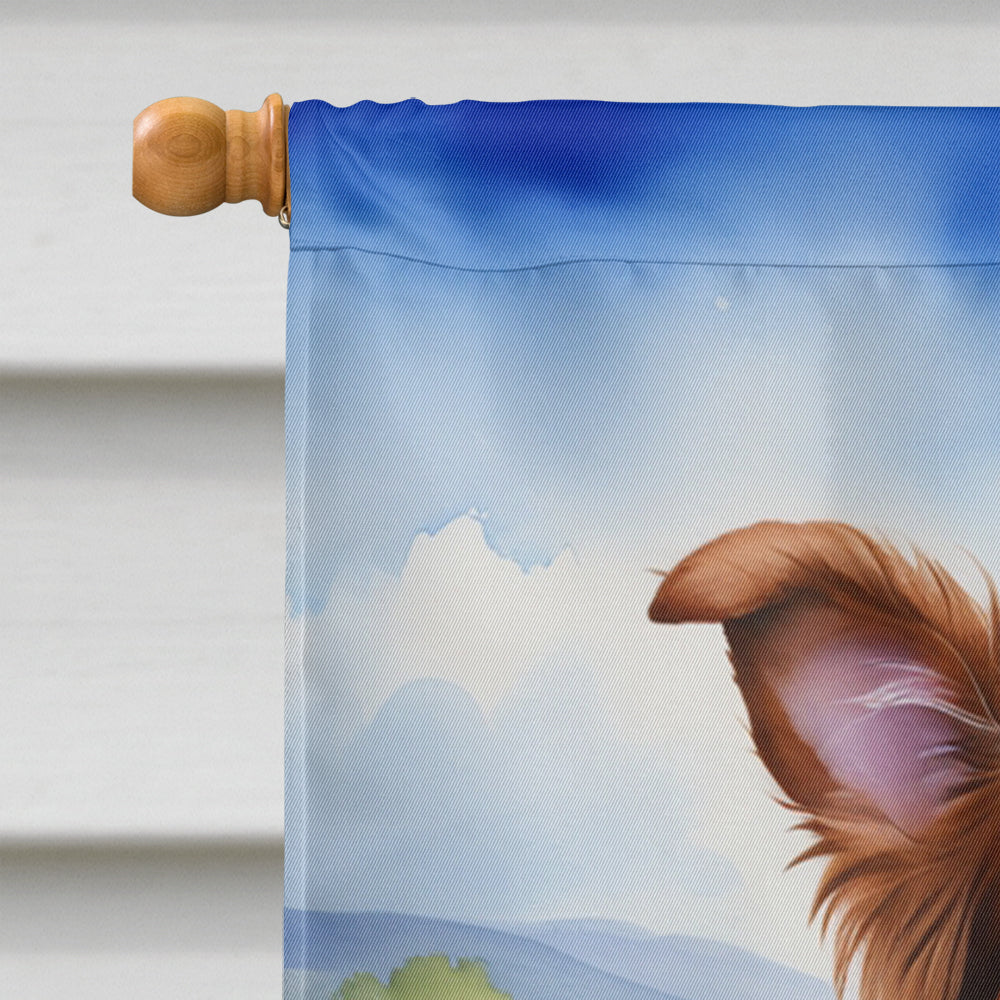 Border Collie Easter Egg Hunt House Flag