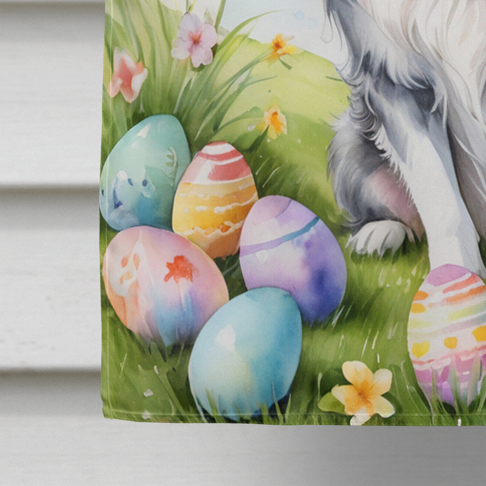 Border Collie Easter Egg Hunt House Flag