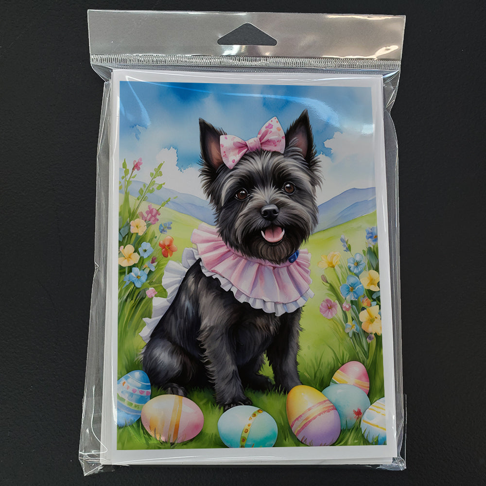 Cairn Terrier Easter Egg Hunt Greeting Cards Pack of 8