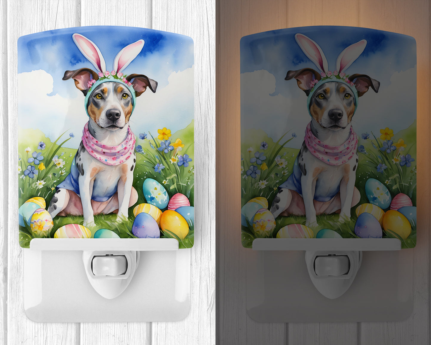 Catahoula Easter Egg Hunt Ceramic Night Light