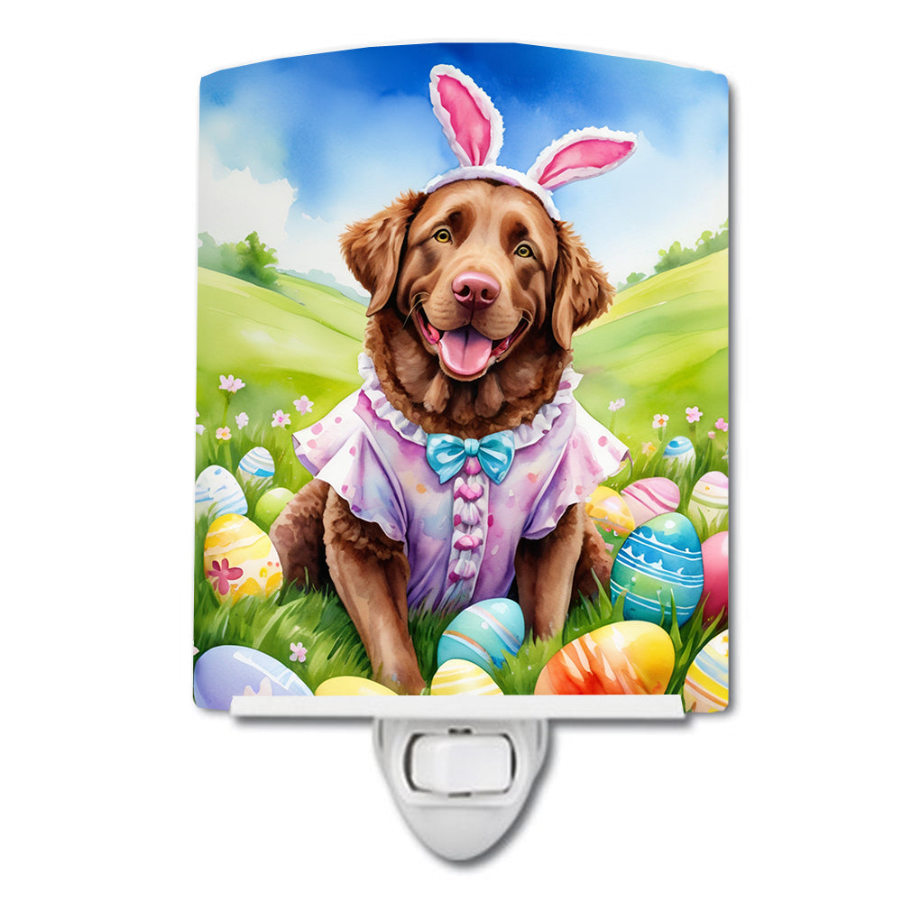 Buy this Chesapeake Bay Retriever Easter Egg Hunt Ceramic Night Light