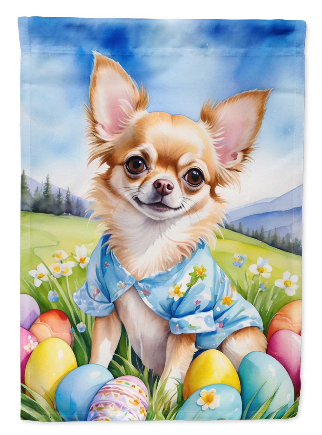 Buy this Chihuahua Easter Egg Hunt Garden Flag