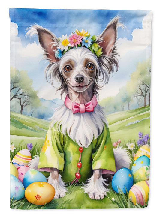 Buy this Chinese Crested Easter Egg Hunt House Flag