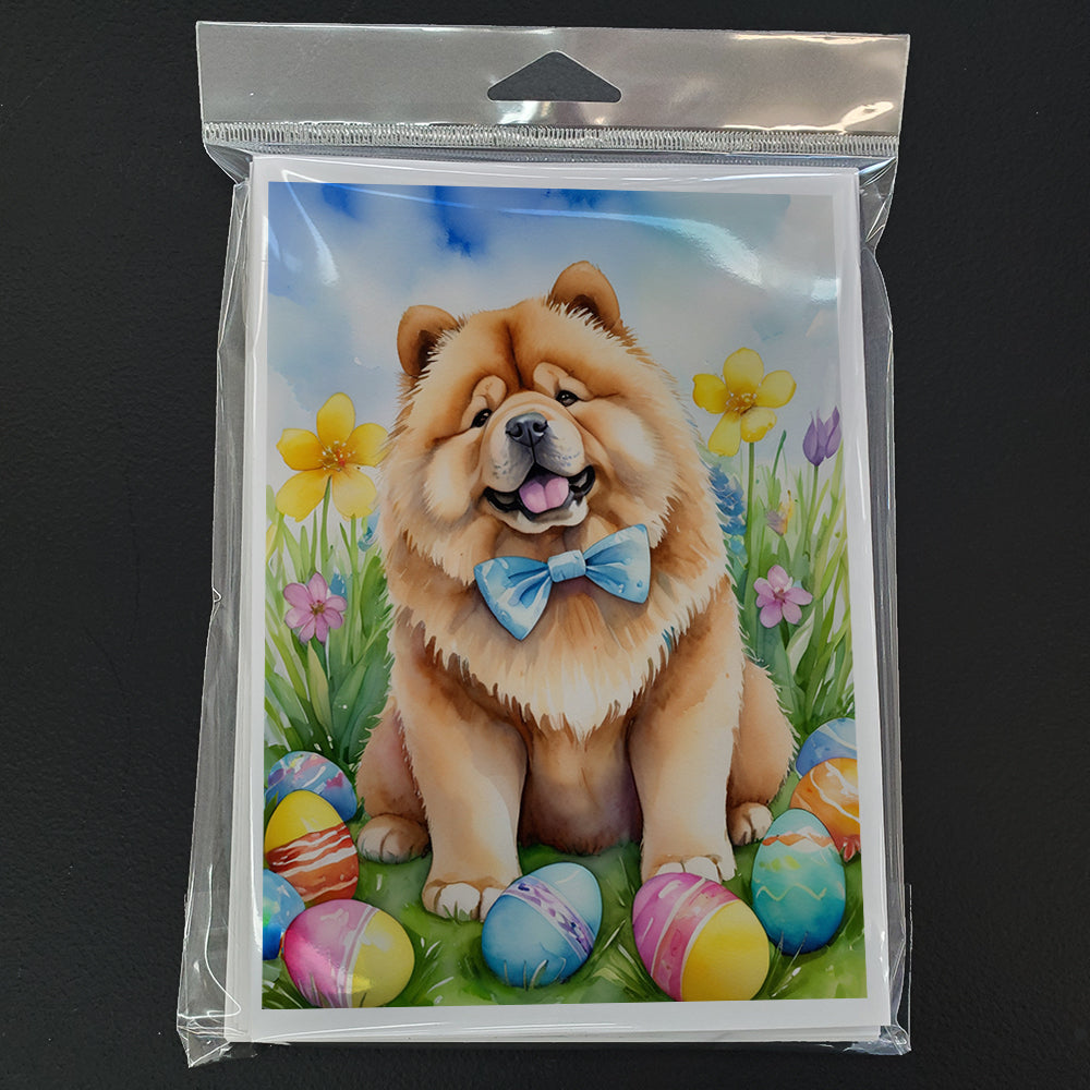 Chow Chow Easter Egg Hunt Greeting Cards Pack of 8