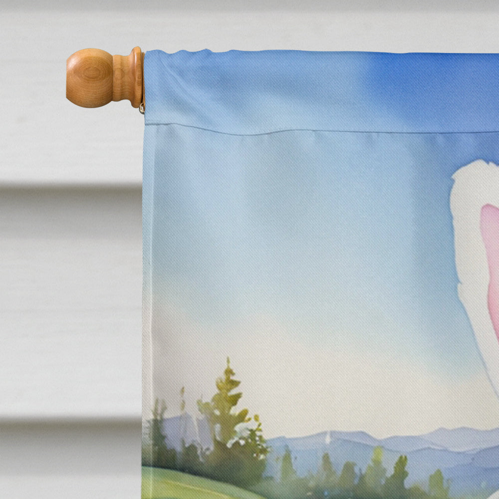 Coton de Tulear Easter Egg Hunt House Flag