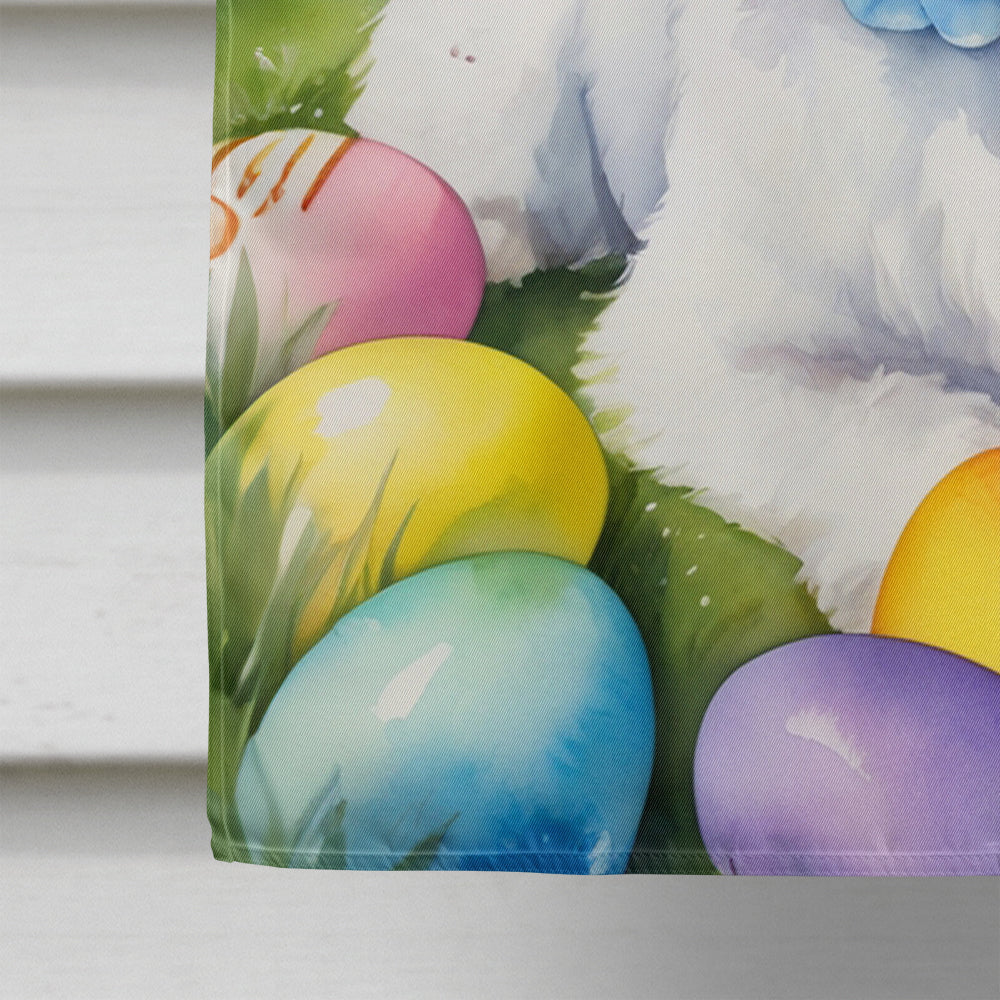 Coton de Tulear Easter Egg Hunt House Flag