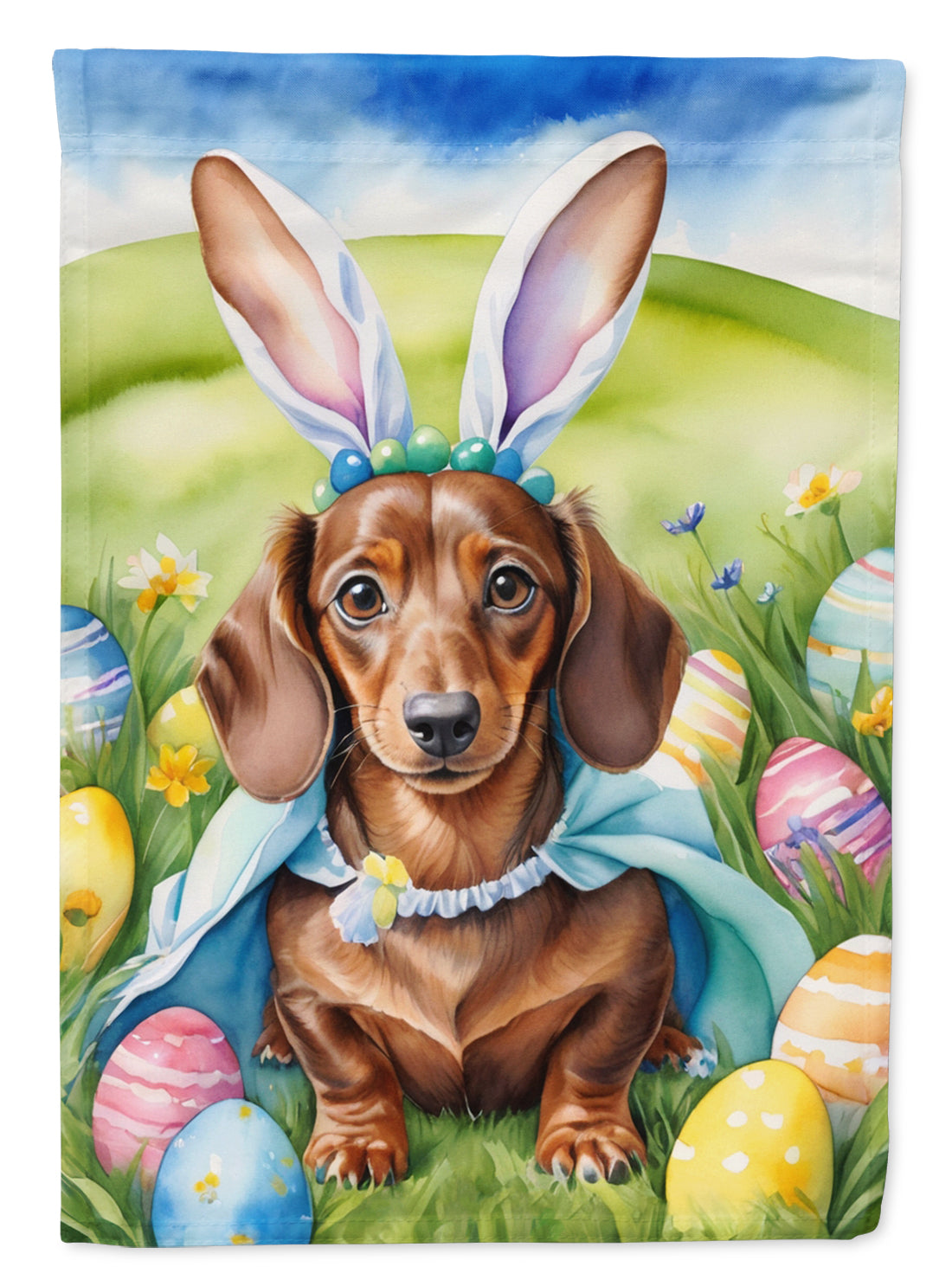 Buy this Dachshund Easter Egg Hunt House Flag