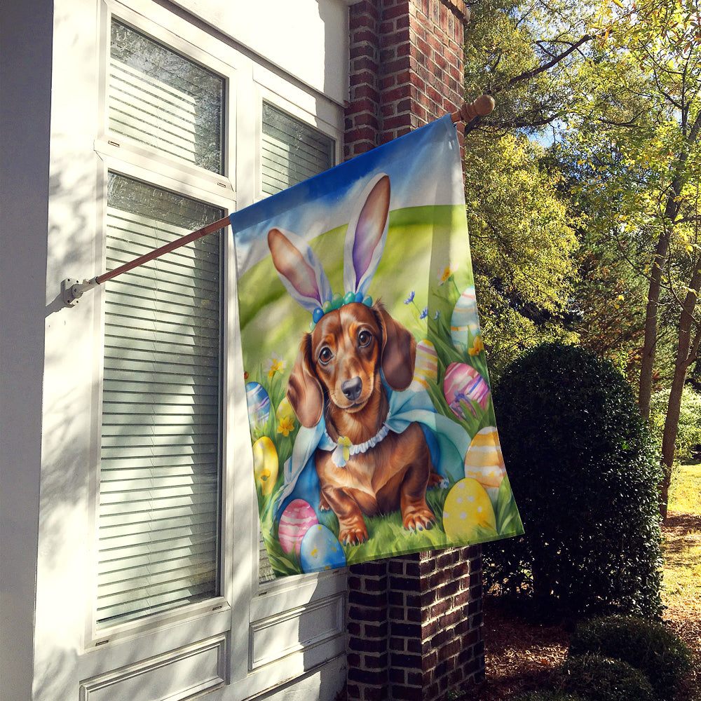 Dachshund Easter Egg Hunt House Flag