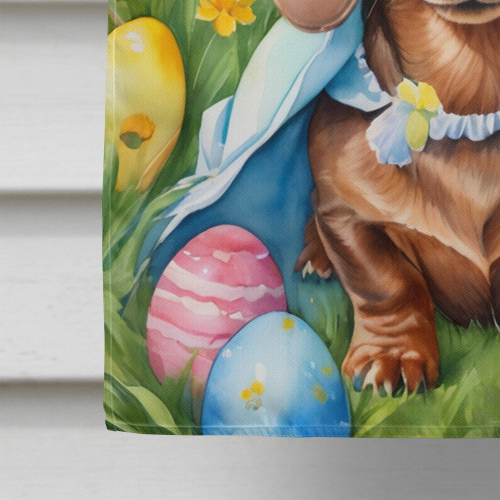 Dachshund Easter Egg Hunt House Flag