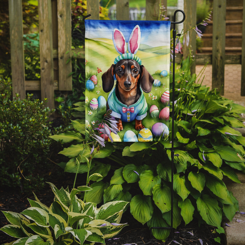 Dachshund Easter Egg Hunt Garden Flag