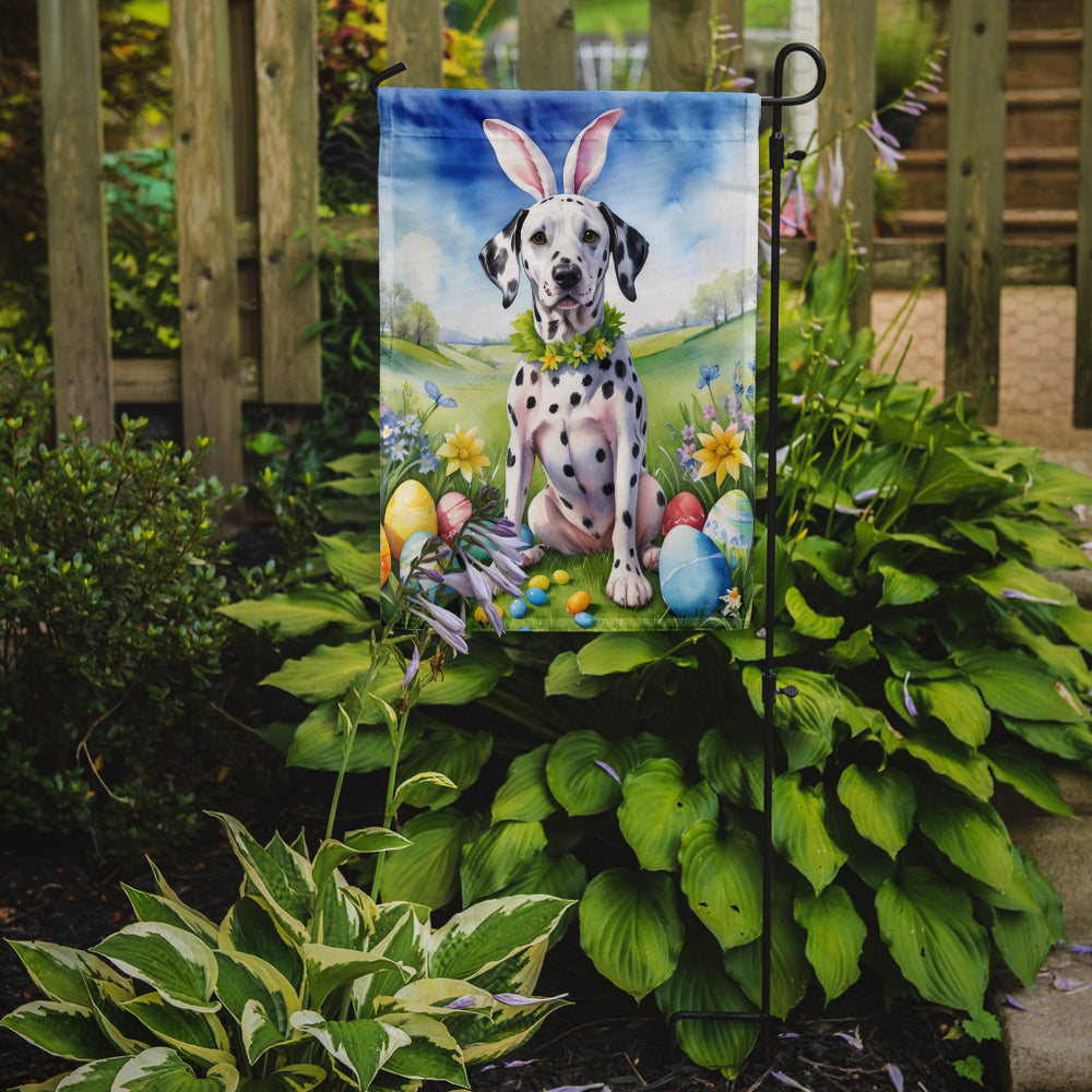 Dalmatian Easter Egg Hunt Garden Flag