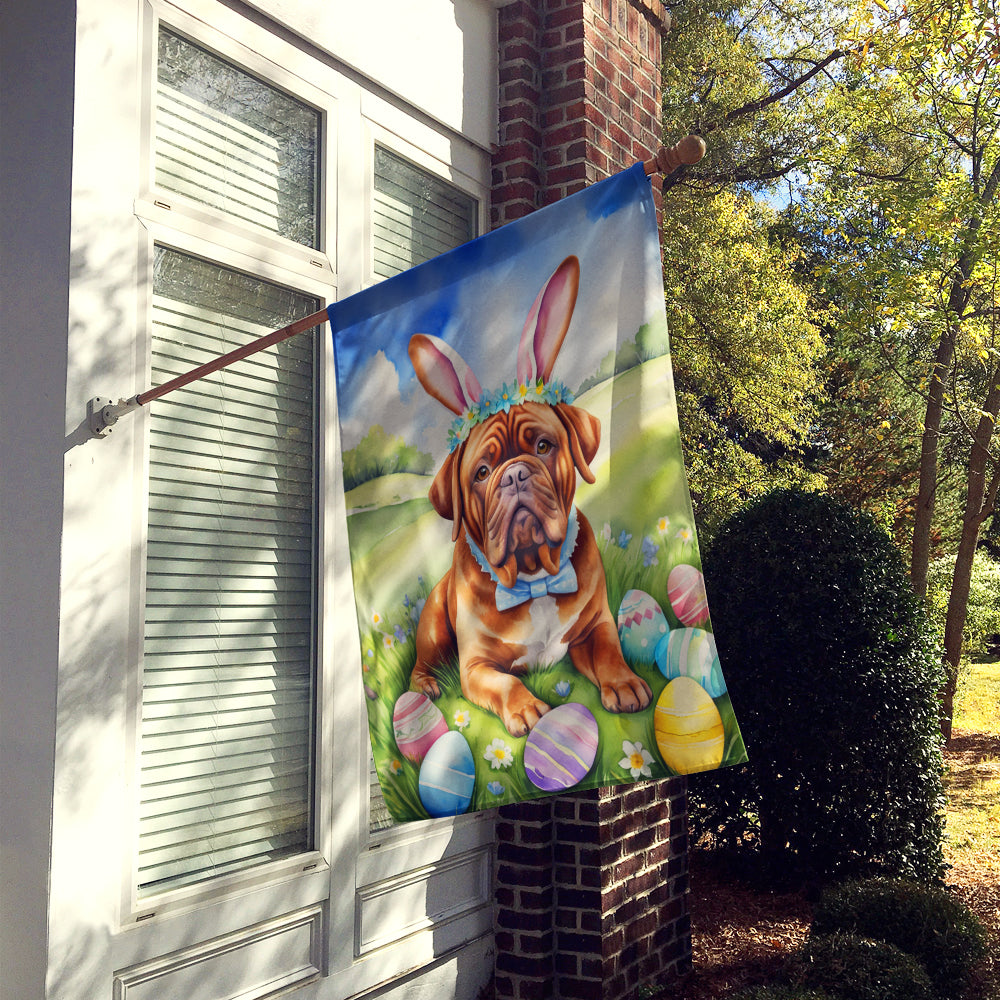 Dogue de Bordeaux Easter Egg Hunt House Flag