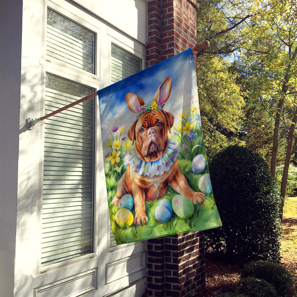 Dogue de Bordeaux Easter Egg Hunt House Flag