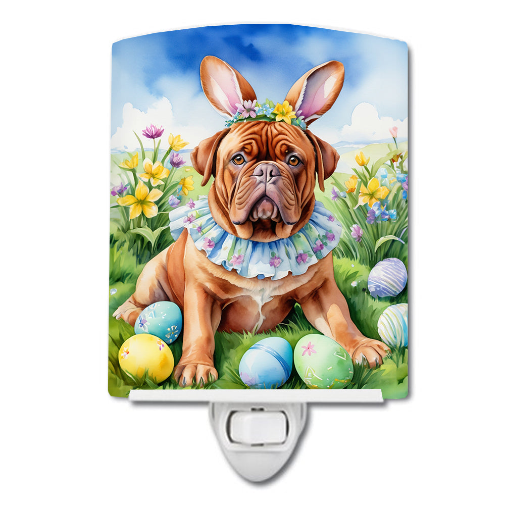 Buy this Dogue de Bordeaux Easter Egg Hunt Ceramic Night Light