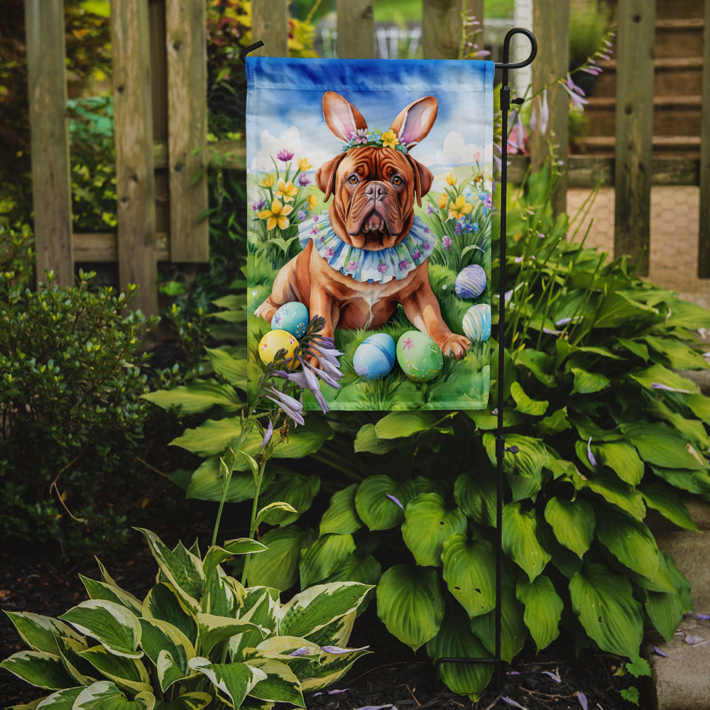 Dogue de Bordeaux Easter Egg Hunt Garden Flag