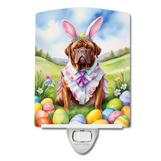 Buy this Dogue de Bordeaux Easter Egg Hunt Ceramic Night Light