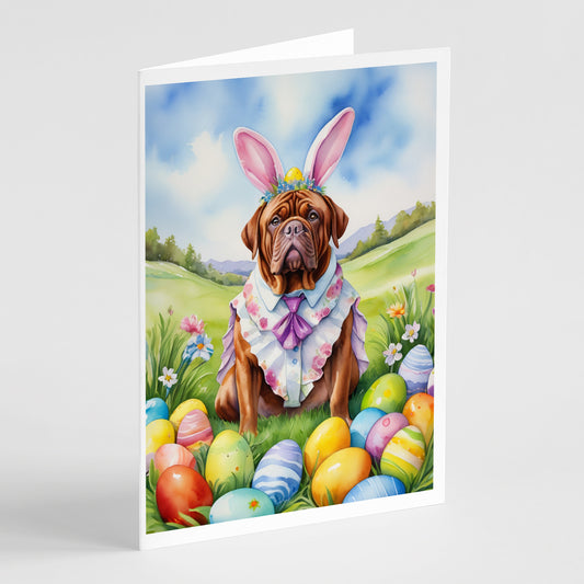 Buy this Dogue de Bordeaux Easter Egg Hunt Greeting Cards Pack of 8