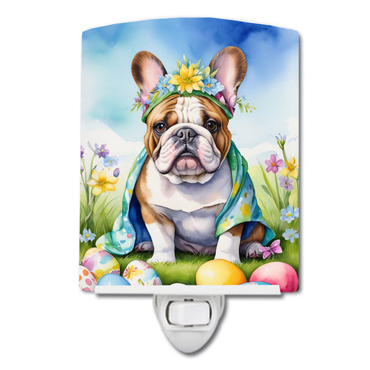 Buy this English Bulldog Easter Egg Hunt Ceramic Night Light