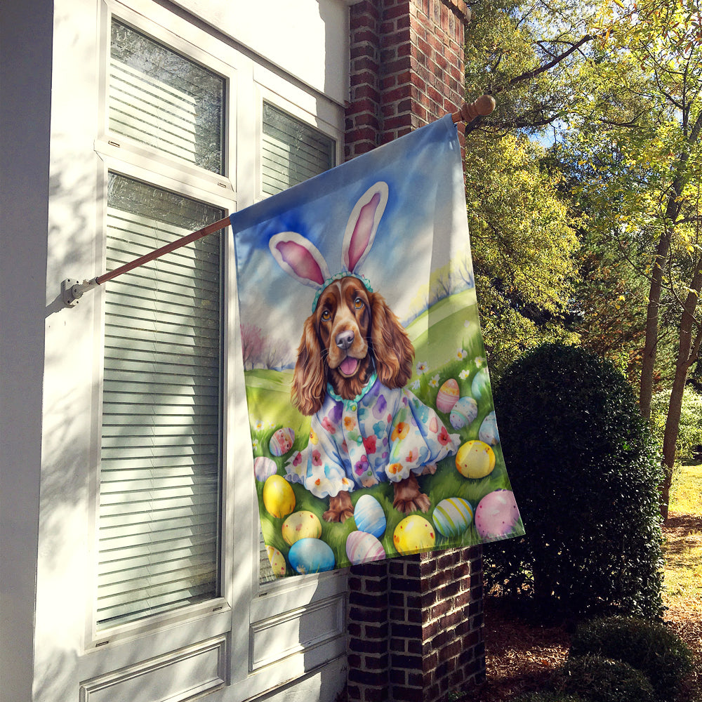 English Cocker Spaniel Easter Egg Hunt House Flag