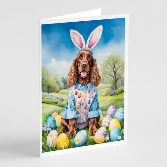 Buy this English Cocker Spaniel Easter Egg Hunt Greeting Cards Pack of 8