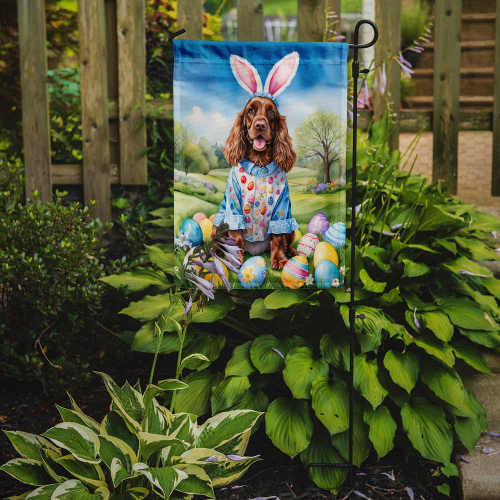 English Cocker Spaniel Easter Egg Hunt Garden Flag