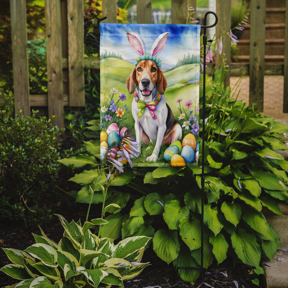 English Foxhound Easter Egg Hunt Garden Flag