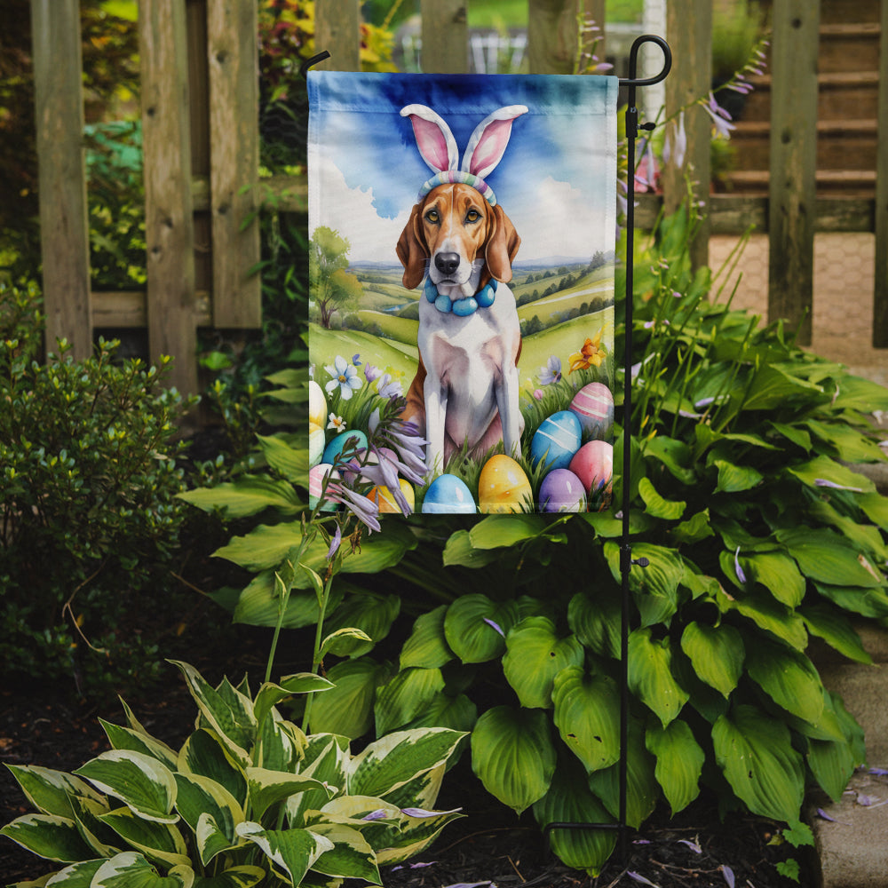 English Foxhound Easter Egg Hunt Garden Flag