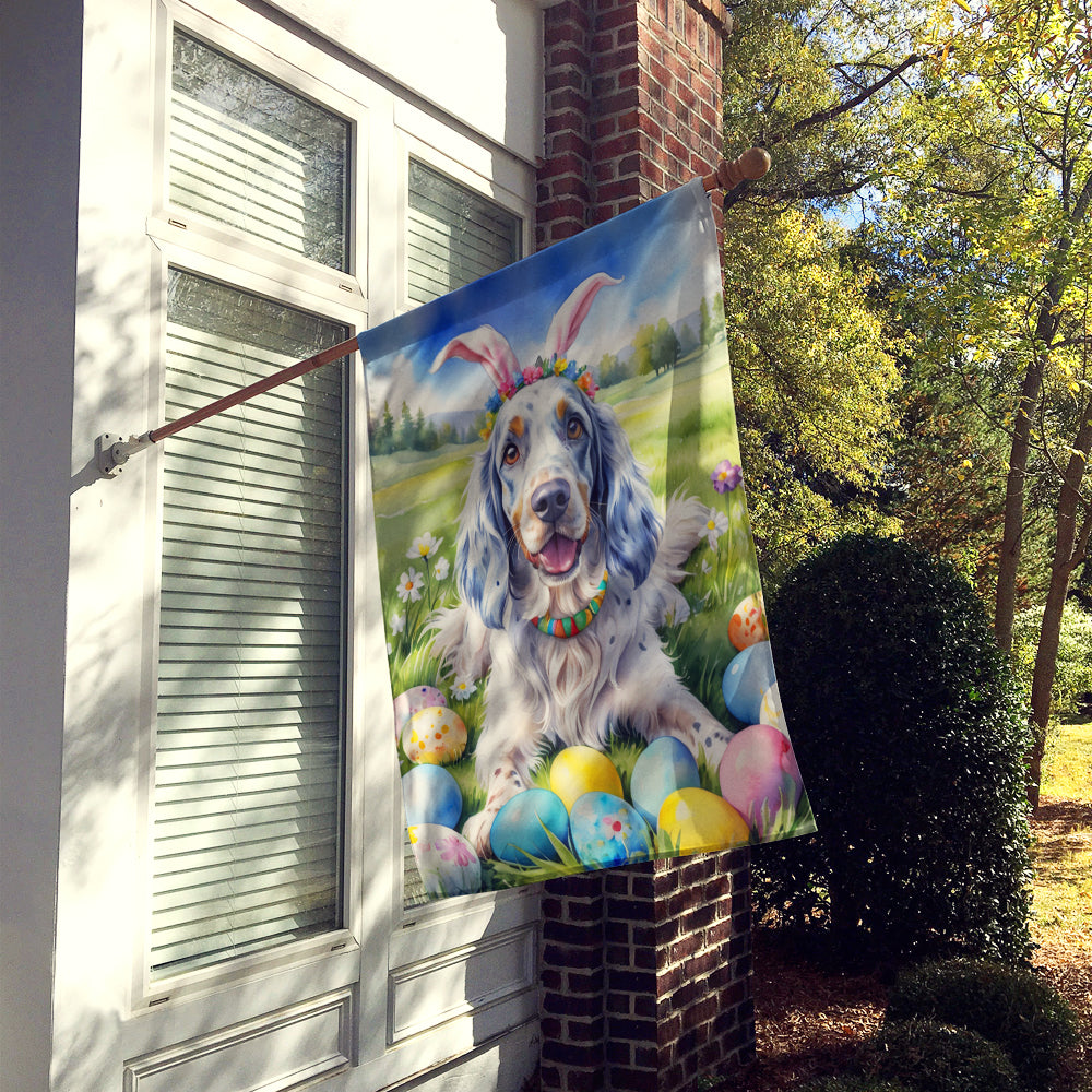 English Setter Easter Egg Hunt House Flag