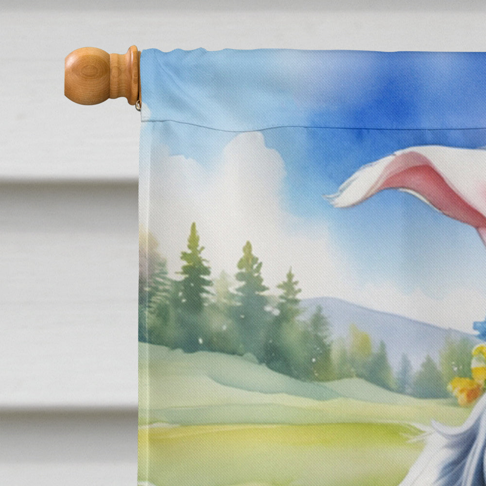 English Setter Easter Egg Hunt House Flag