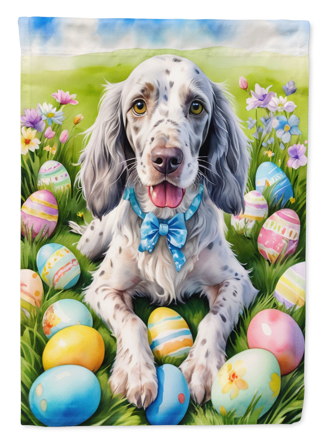 Buy this English Setter Easter Egg Hunt House Flag