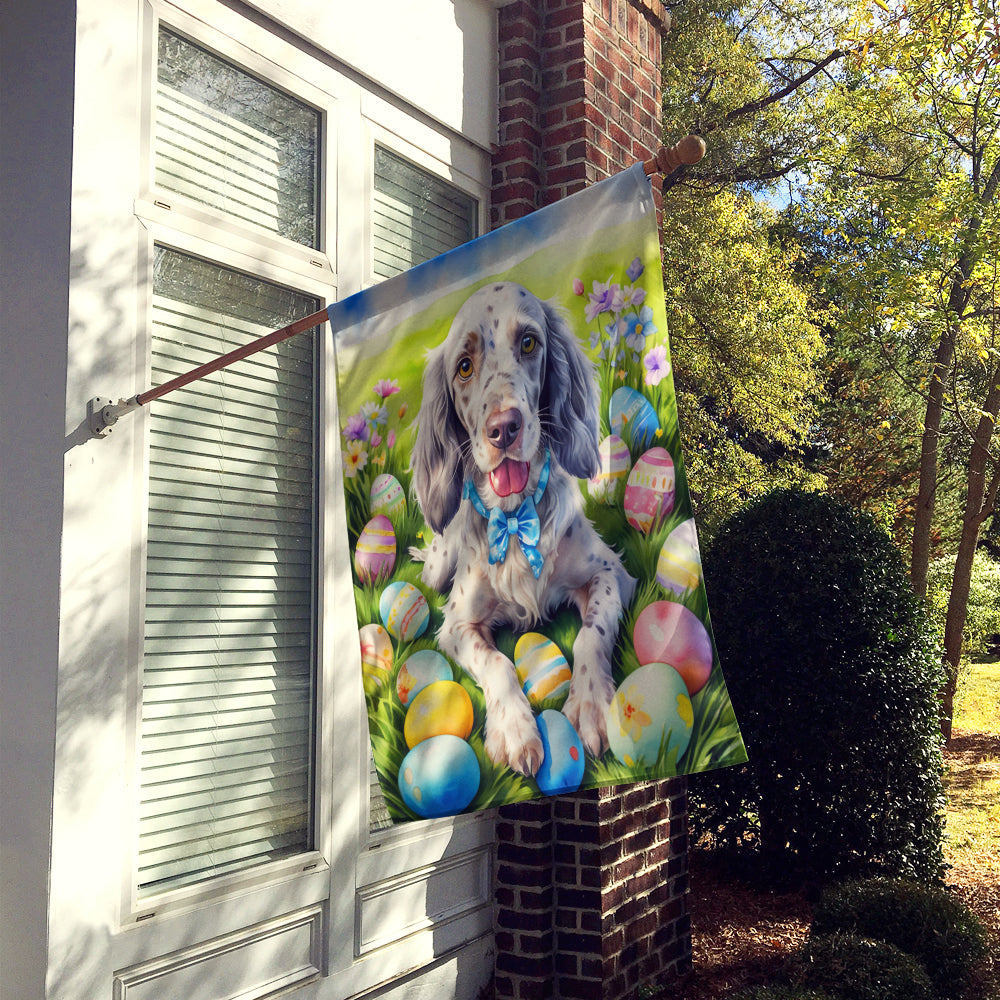 English Setter Easter Egg Hunt House Flag