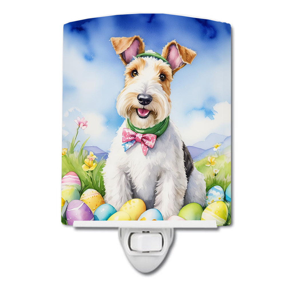 Buy this Fox Terrier Easter Egg Hunt Ceramic Night Light