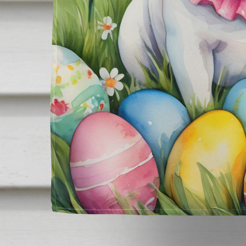 French Bulldog Easter Egg Hunt House Flag