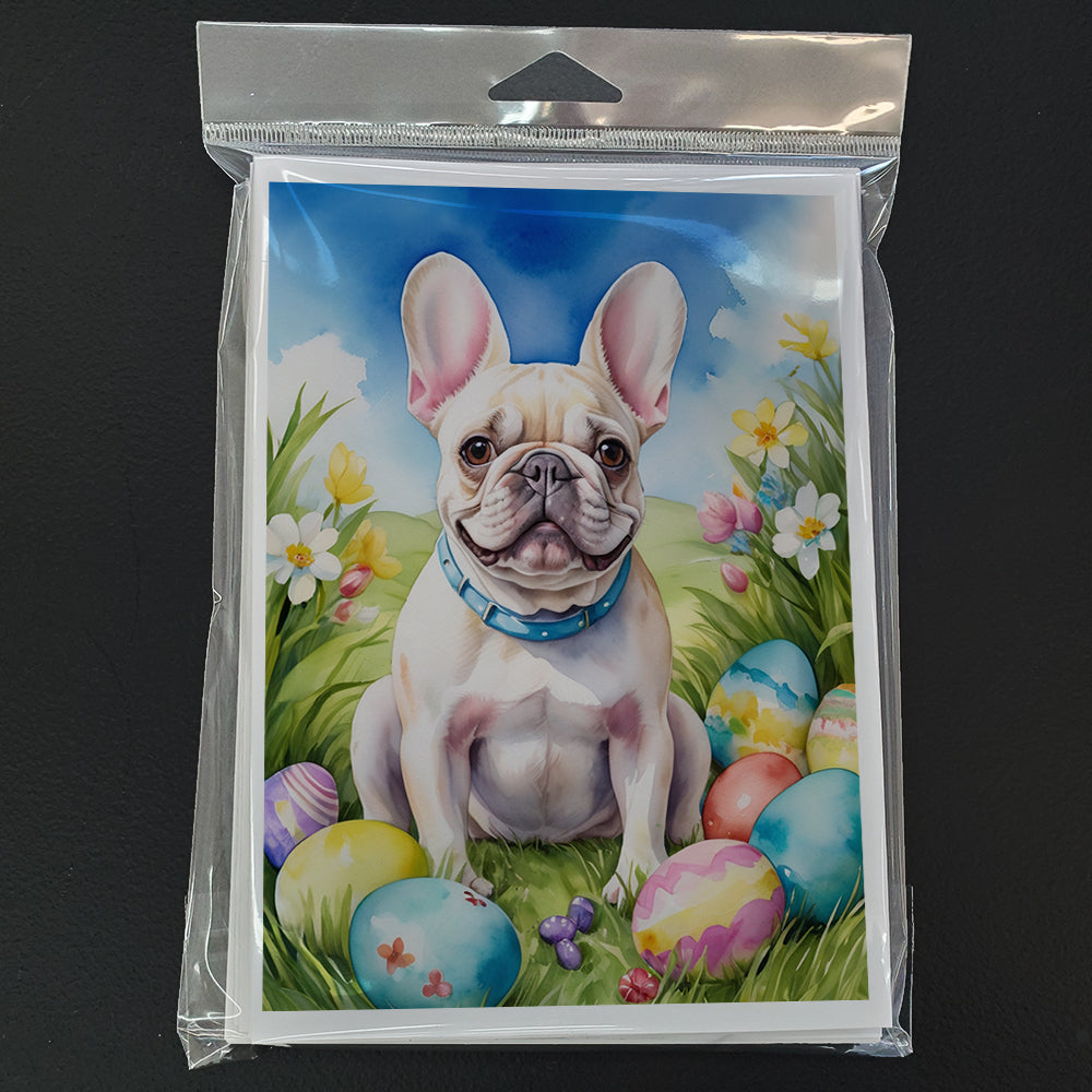 French Bulldog Easter Egg Hunt Greeting Cards Pack of 8