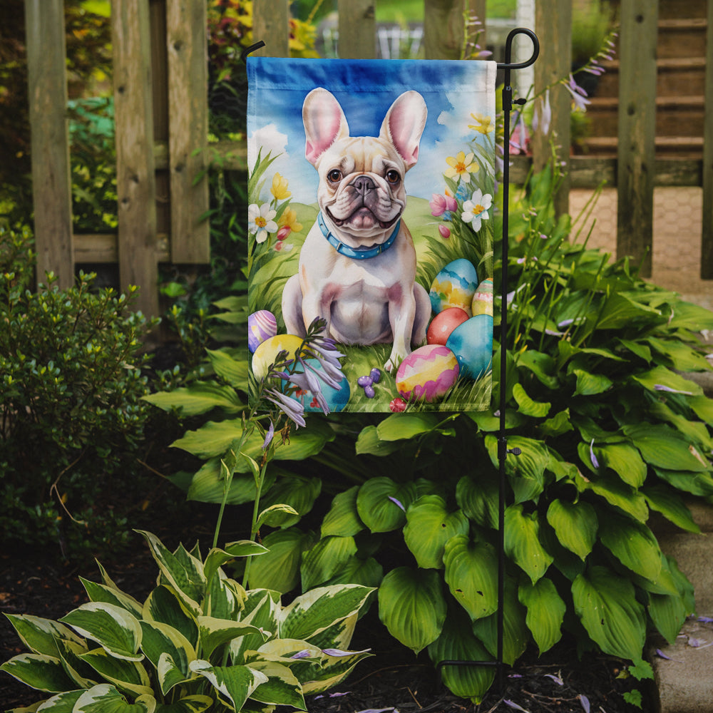 French Bulldog Easter Egg Hunt Garden Flag