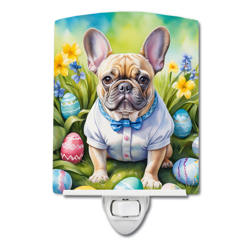 Buy this French Bulldog Easter Egg Hunt Ceramic Night Light