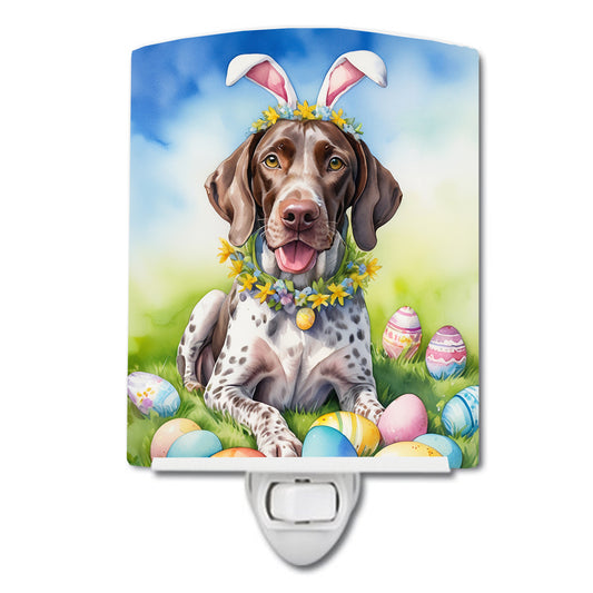 Buy this German Shorthaired Pointer Easter Egg Hunt Ceramic Night Light