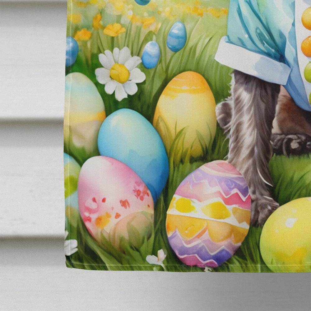 German Wirehaired Pointer Easter Egg Hunt House Flag