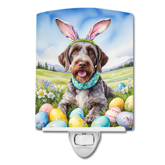 Buy this German Wirehaired Pointer Easter Egg Hunt Ceramic Night Light