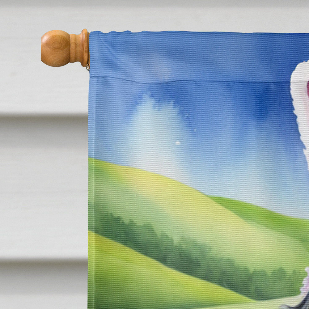 Gordon Setter Easter Egg Hunt House Flag