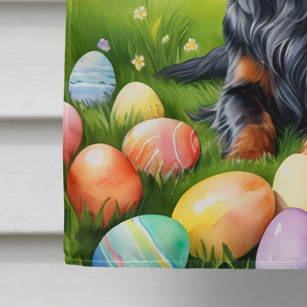 Gordon Setter Easter Egg Hunt House Flag