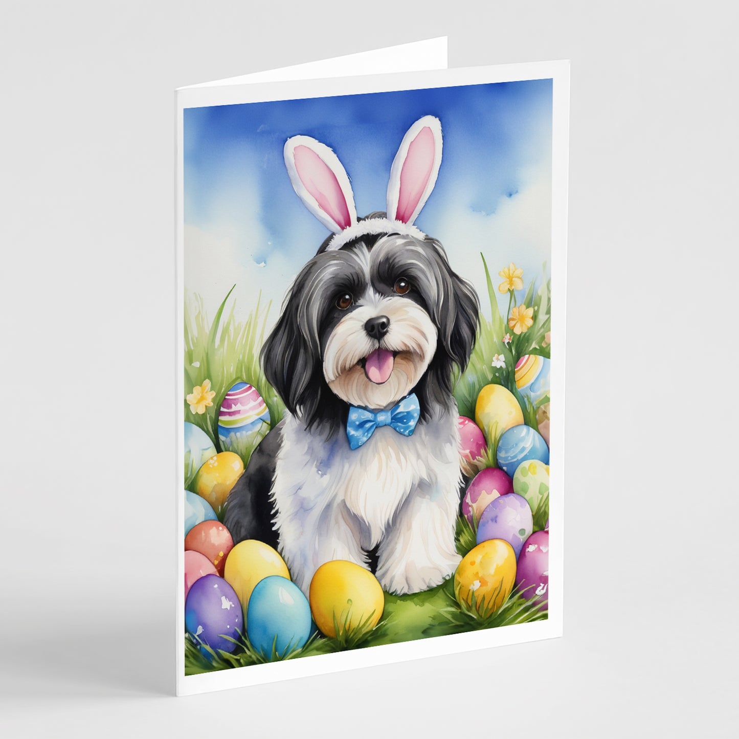 Buy this Havanese Easter Egg Hunt Greeting Cards Pack of 8