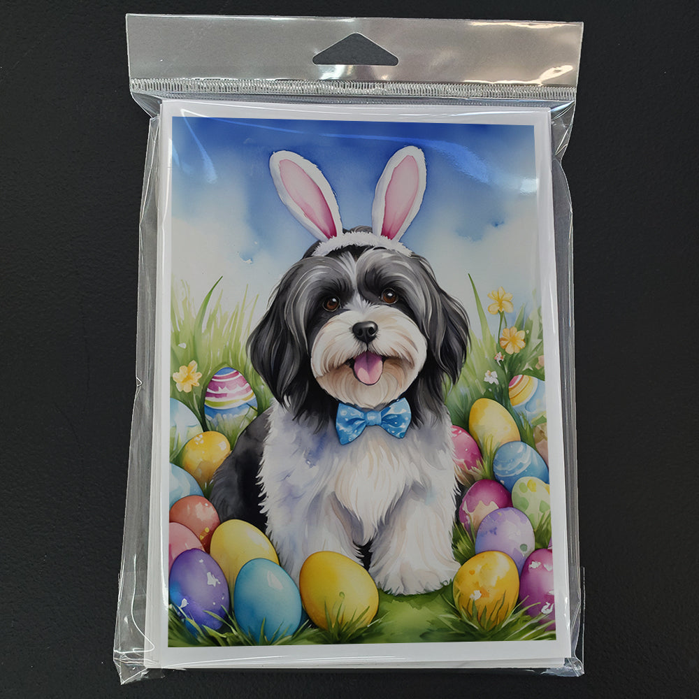 Havanese Easter Egg Hunt Greeting Cards Pack of 8