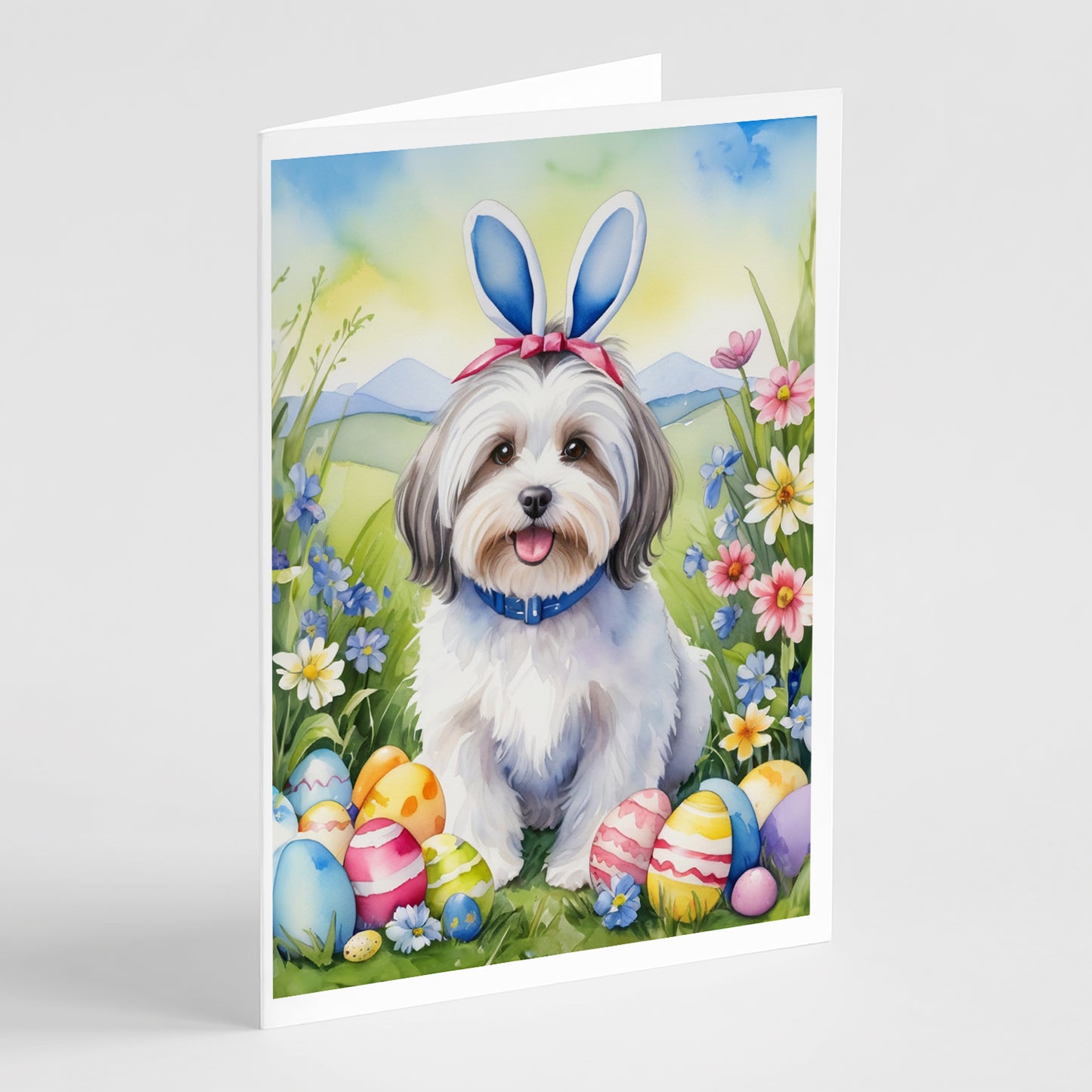 Buy this Havanese Easter Egg Hunt Greeting Cards Pack of 8