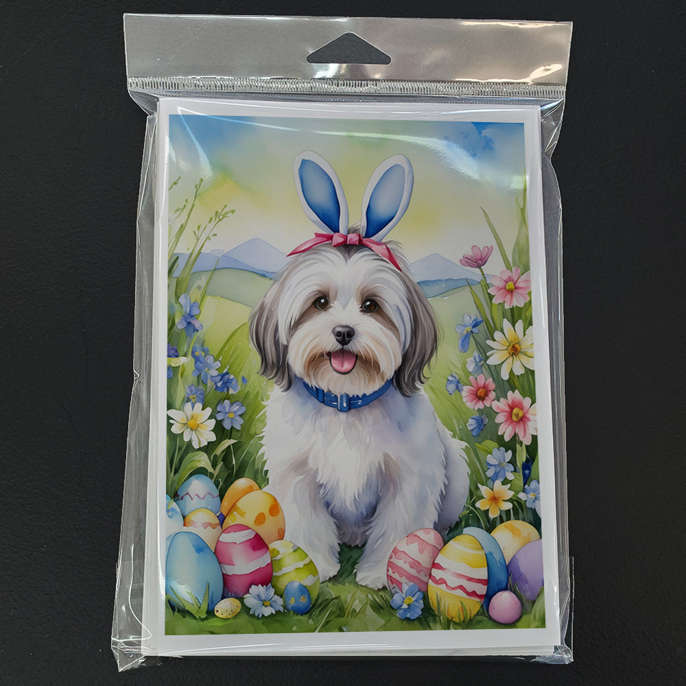 Havanese Easter Egg Hunt Greeting Cards Pack of 8